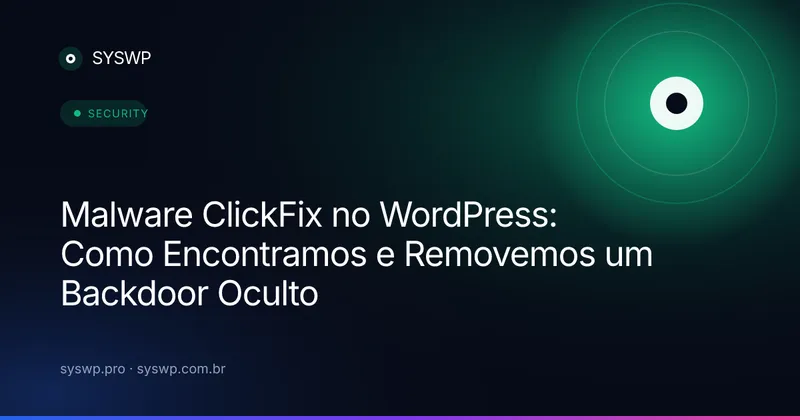Malware ClickFix no WordPress