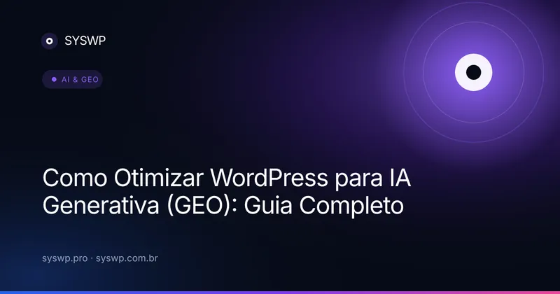 Otimizar WordPress para IA Generativa